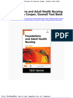 Foundations and Adult Health Nursing 7th Edition Cooper Gosnell Test Bank