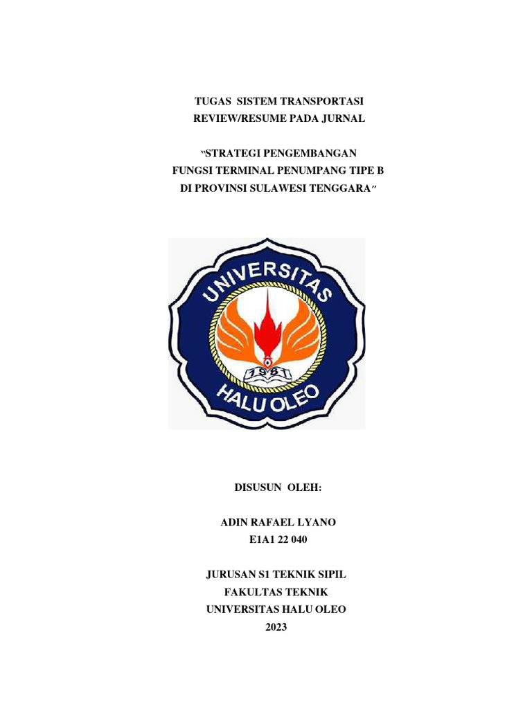 Strategi Optimalisasi Terminal Tipe B | PDF | Bisnis | Pengelolaan ...