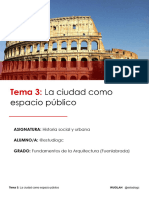 Tema 3 - La Ciudad Como Espacio Público - Daniela García Arranz