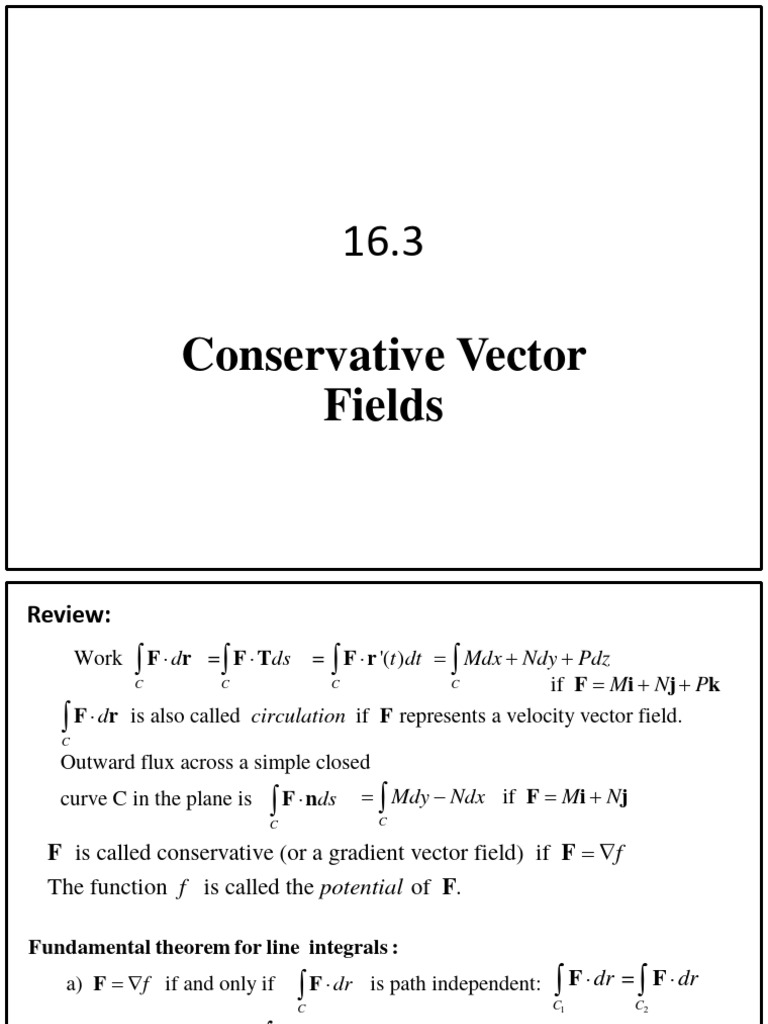 Vector Fields & Green's Theorem | PDF | Physics | Classical Mechanics