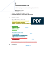 Semana 18 - PDF - Estructura Del Proyecto Final