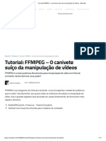 Tutorial - FFMPEG - 0 Canivete Suíço Da Manipulação de Vídeos