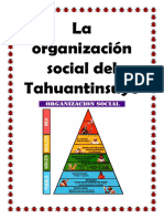 La Organización Social Del Tahuantinsuyo