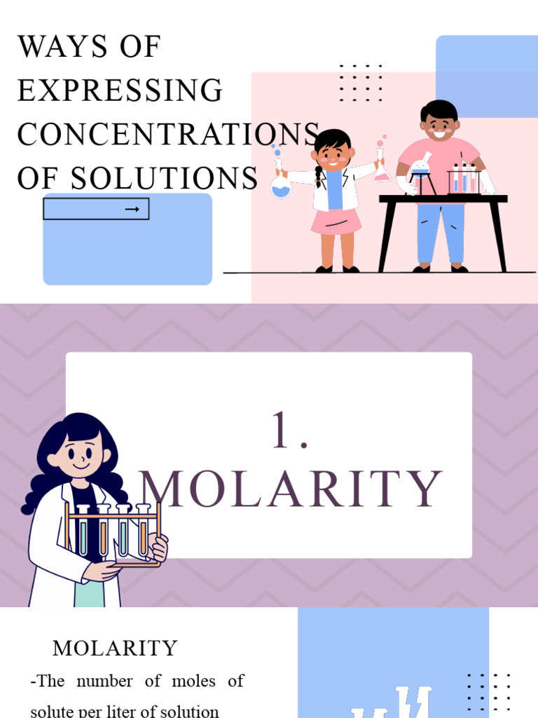Concentration Expression Methods | PDF | Mole (Unit) | Molar Concentration