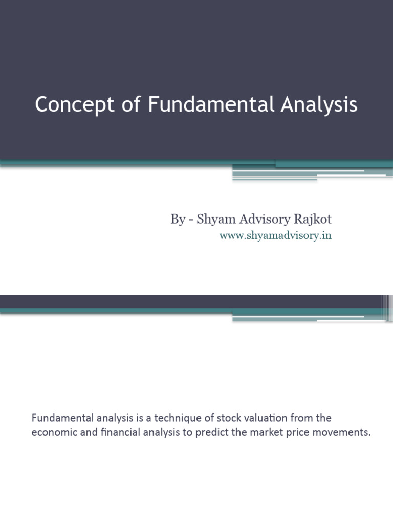 Concept of Fundamental Analysis Shyam Advisory | PDF | Stocks | Dividend