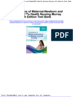 Foundations of Maternal Newborn and Womens Health Nursing Murray 6th Edition Test Bank