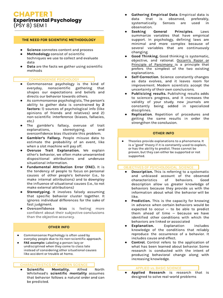 Commonsense Psychology in PSY 8 | PDF | Science | Psychology