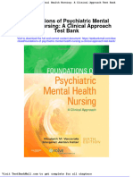 Foundations of Psychiatric Mental Health Nursing A Clinical Approach Test Bank