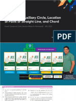 Hyperbola Auxiliary Circle Location of Point or Straight Line and Chord With Anno