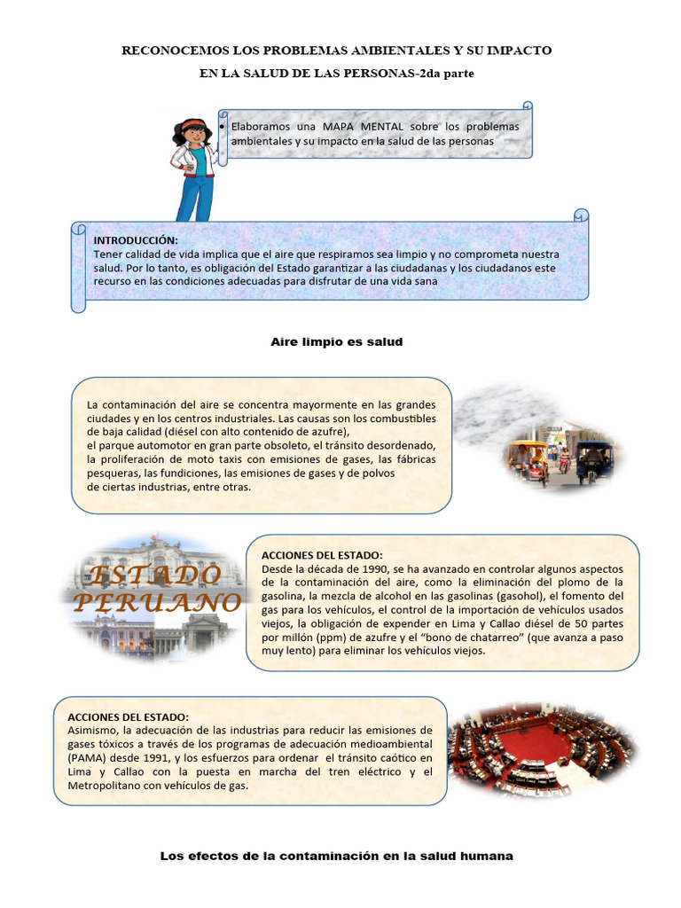 Reconocemos Los Problemas Ambientales y Su Impacto en La Salud de Las ...