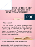 Concept of CEO and Its Responsibilities