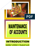 1.maintenance of Accounts