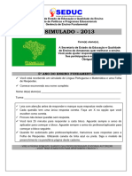 SIMULADO I - MAT E LIP - 5º ANO - EF - 2013 (1)