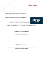 Proces Pielęgnowania Pacjenta Po Endoprotezie Stawu Biodrowego Prawego - Katarzyna Szymczak - Specjalizacja Chirurgiczna - 2023 - Edycja 14