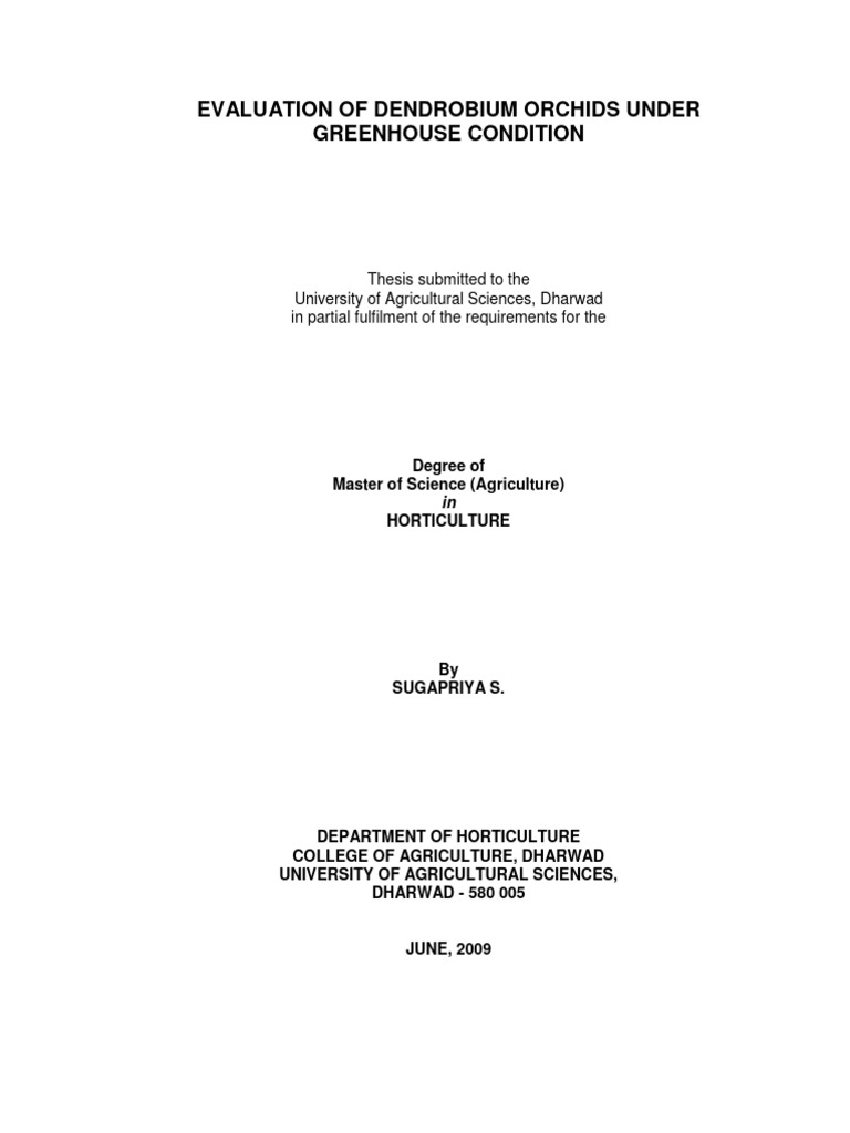 Orchids Study UAS DWD | PDF | Flowers | Horticulture