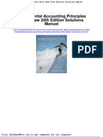 Fundamental Accounting Principles Wild Shaw 20th Edition Solutions Manual