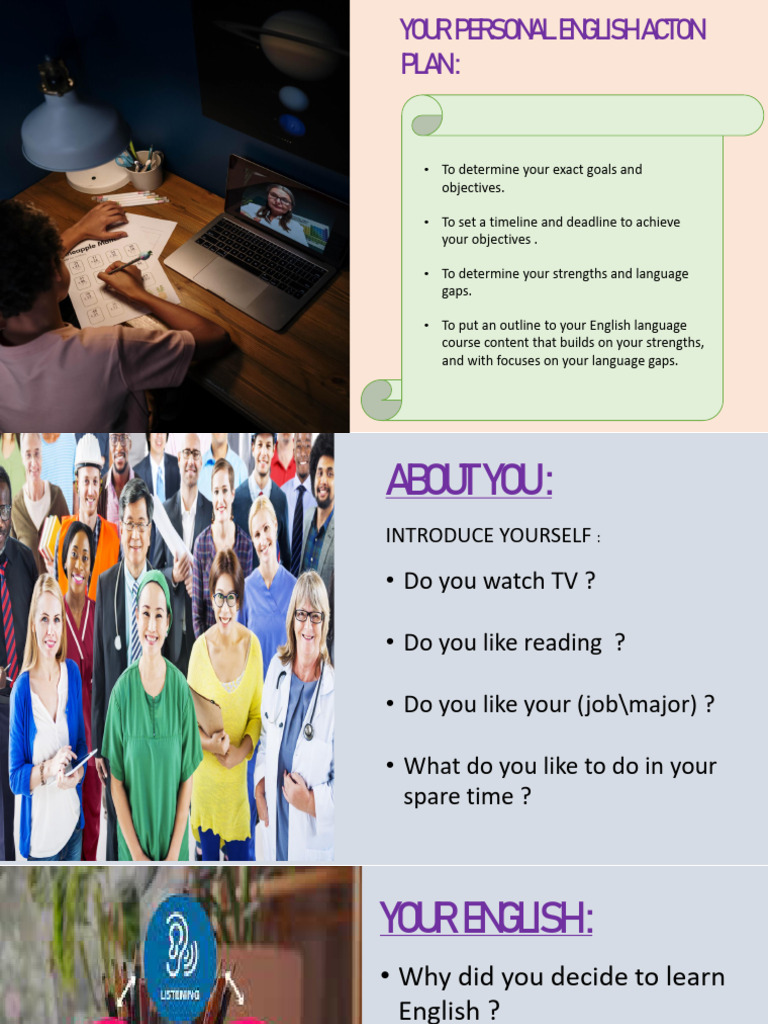 English Trial Lesson Action Plan | PDF | Foreign Language Studies