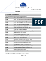 Tokyo MOU Deficiency Codes (December 2022)