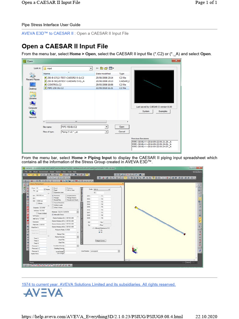 CAESAR II Input File Guide | PDF | Business | Technology & Engineering