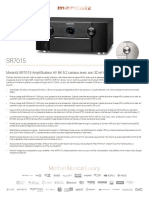 Marantz SR7015 Product Info Sheet FR