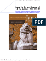 Solution Manual For Art and Science of Java The 1 e 1st Edition 0321486129