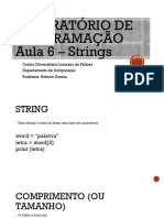 AP2 - Aula 6 - Manipulação de Strings