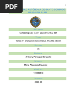 Tarea 2.1 Analizando Norma APA 6ta Edicion