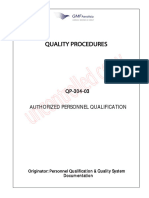QP-304-03 Authorized Personnel Qualification