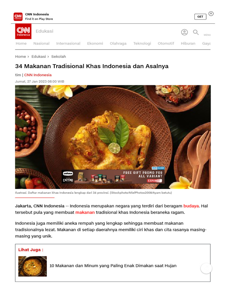 kntl makanan tradisional Indonesia