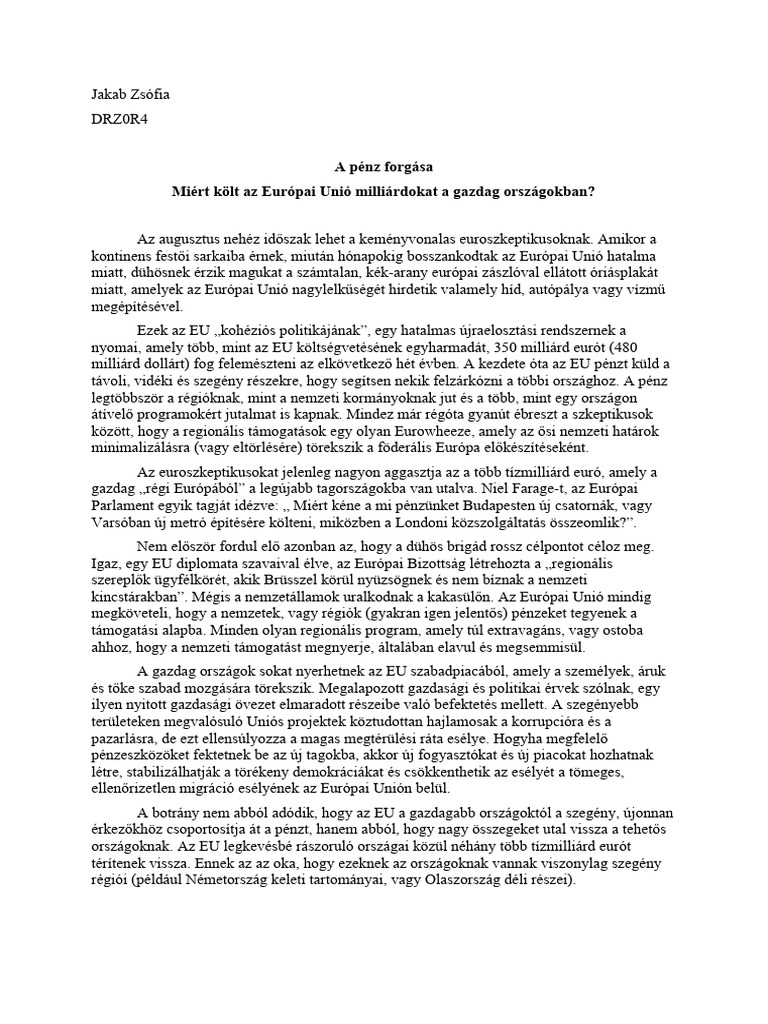 Money go round fordítás PDF