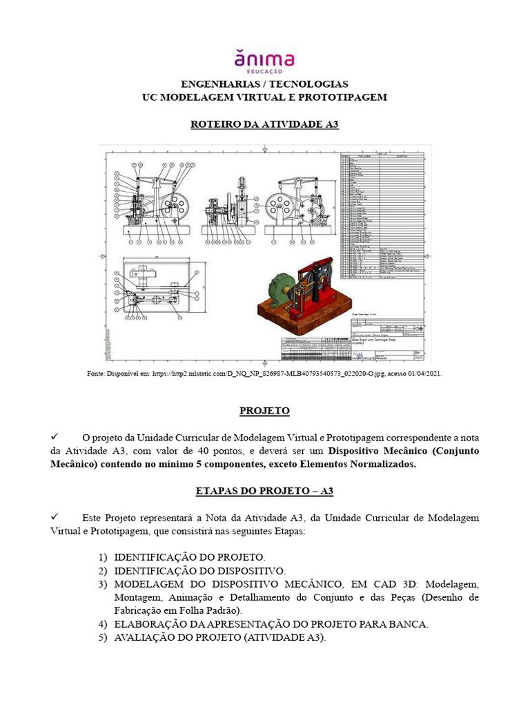 Roteiro de Desenvolvimento Projeto-Atividade A3 - UC MVP - 2023-2 | PDF ...