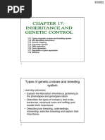 Types of Genetic Crosses and Breeding System Notes