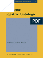 Weiner Eriugenas Negative Ontologie