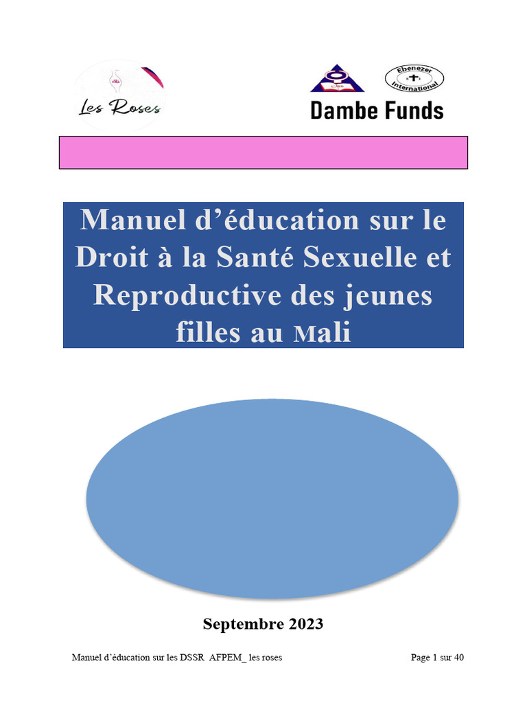 Boîte à outils pour la santé sexuelle et reproductive des adolescents en  situations de crise humanitaire