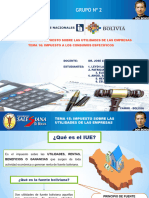 Grupo #2: Tema 15: Impuesto Sobre Las Utilidades de Las Empresas Tema 16: Impuesto A Los Consumos Especificos