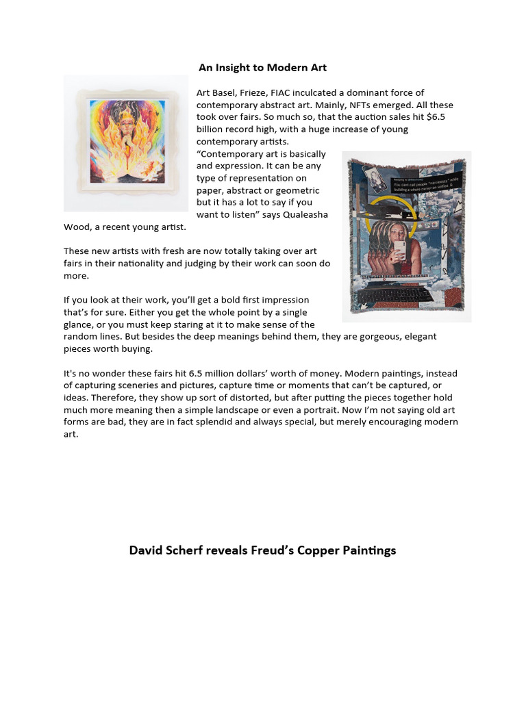 Art Report Writing PDF