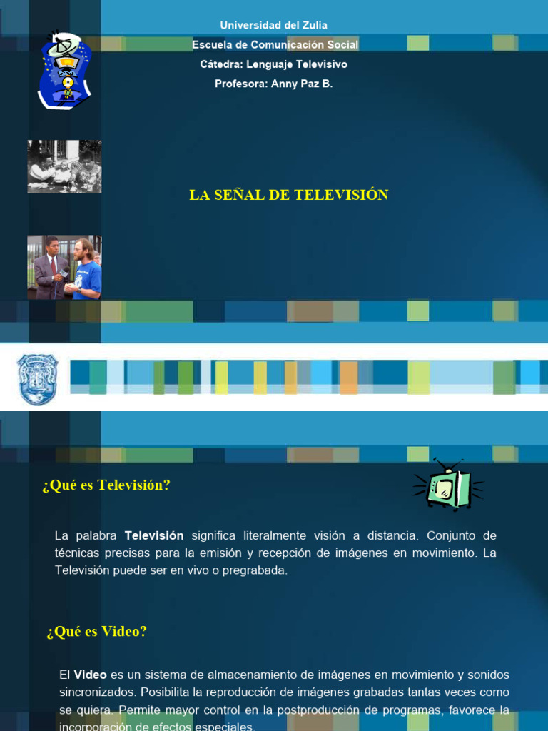 La tv y el proceso de la se al de tv clase 1 pdf televisi n color
