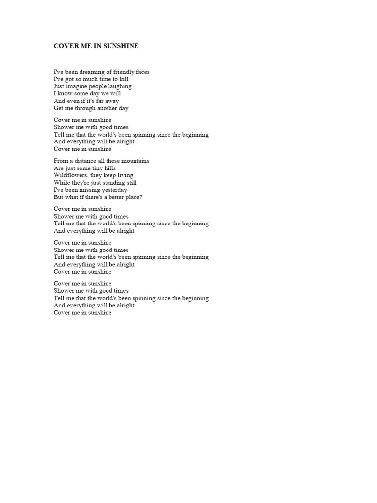LYRICS PDF
