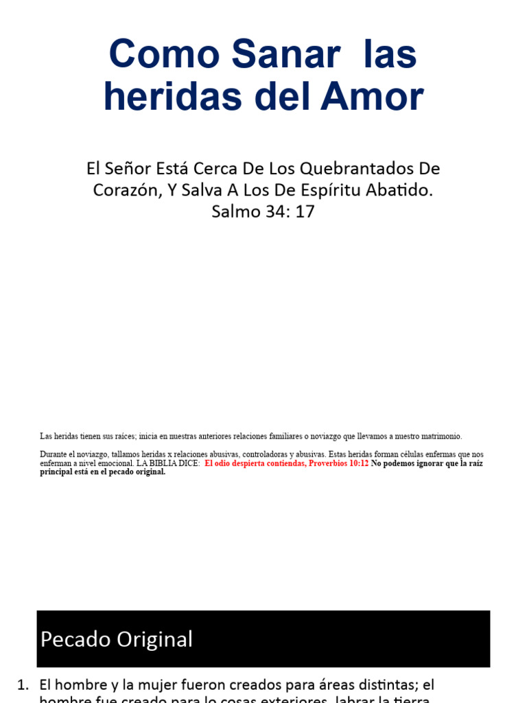 Sanar Heridas del Amor con Fe | PDF | Amor | Perdón