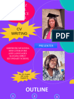 CV Writing Presentation - Solwezi