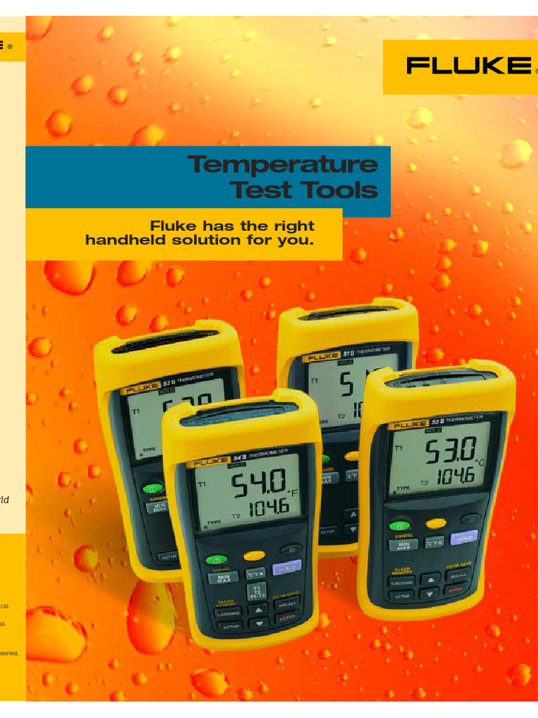 Temperature test tools fluke has the right handheld solution for you