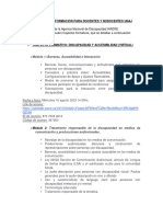 Propuesta de Formación para Docentes y Nodocentes Unaj Discapacidad