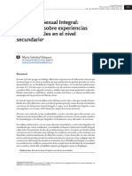 Vázquez, M. S. (2020) Educación Sexual Integral Reflexiones Sobre Experiencias Institucionales en El Nivel Secundario.