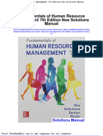 Fundamentals of Human Resource Management 7th Edition Noe Solutions Manual