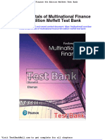 Fundamentals of Multinational Finance 6th Edition Moffett Test Bank