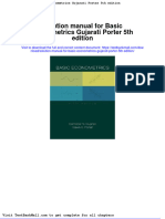 Solution Manual For Basic Econometrics Gujarati Porter 5th Edition
