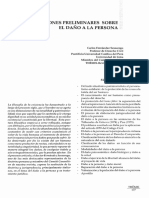 Precisiones Preliminares Sobre El Daño A La Persona: Sumario