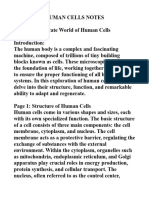 Human Cells Notes