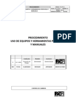 PR-OPR-01 Uso de Equipos y Herra. Port. y Manuales.