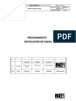 PR-OPR-10 Instalacion de Faenas